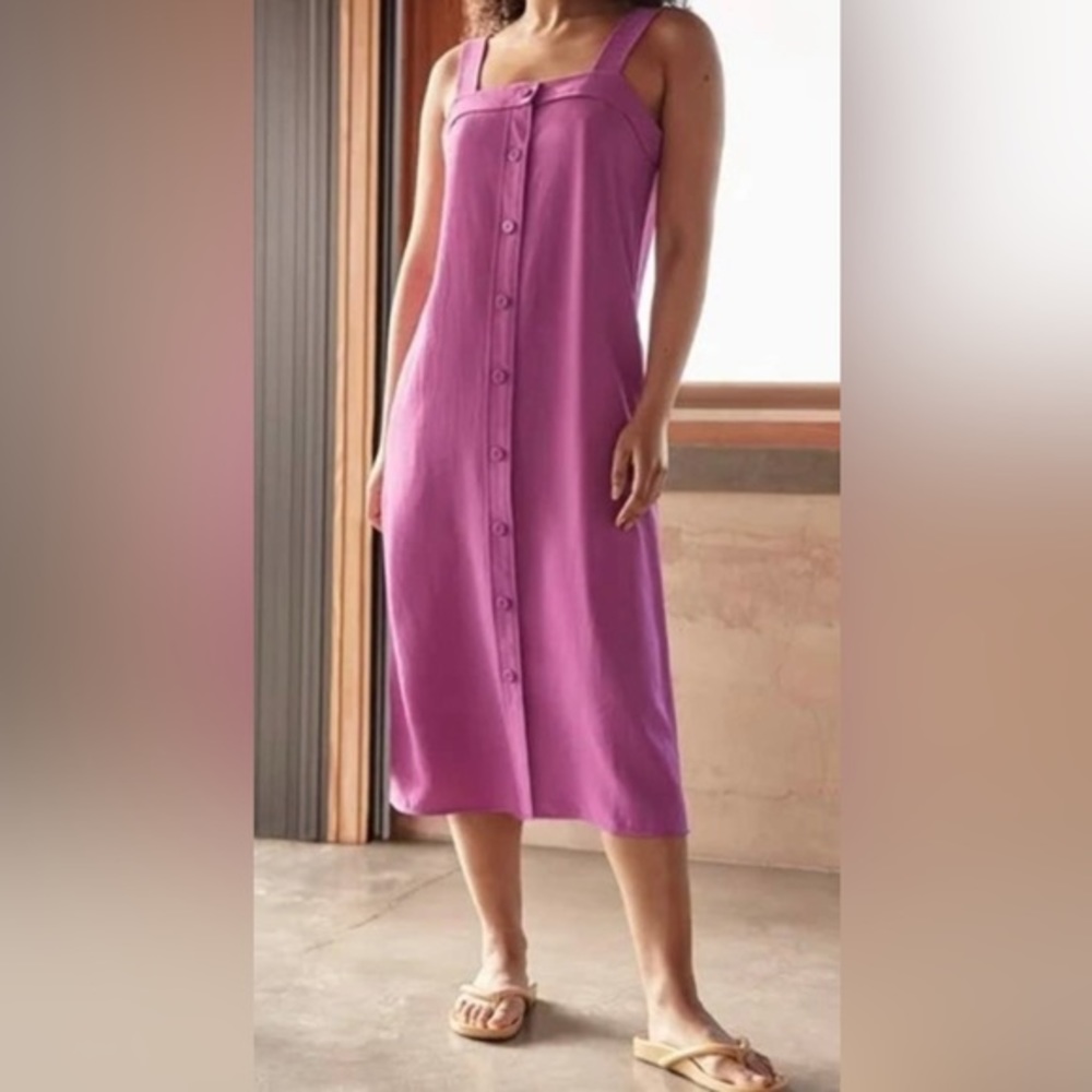 💛 NWT Everlane Magenta GoWeave Picnic Dress Pink Magenta 0